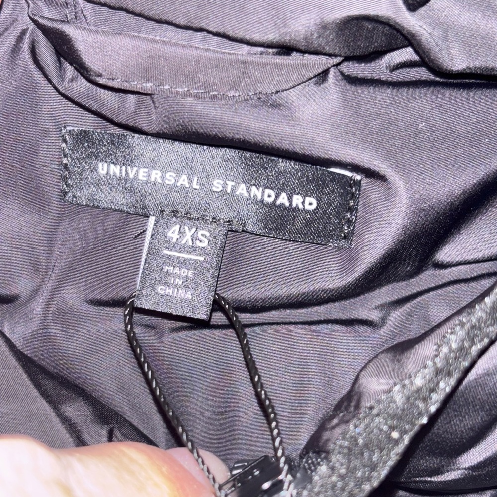 NWT Universal Standard Black Comfort Panel Light Padded Packable Jacket XS - Picture 11 of 15